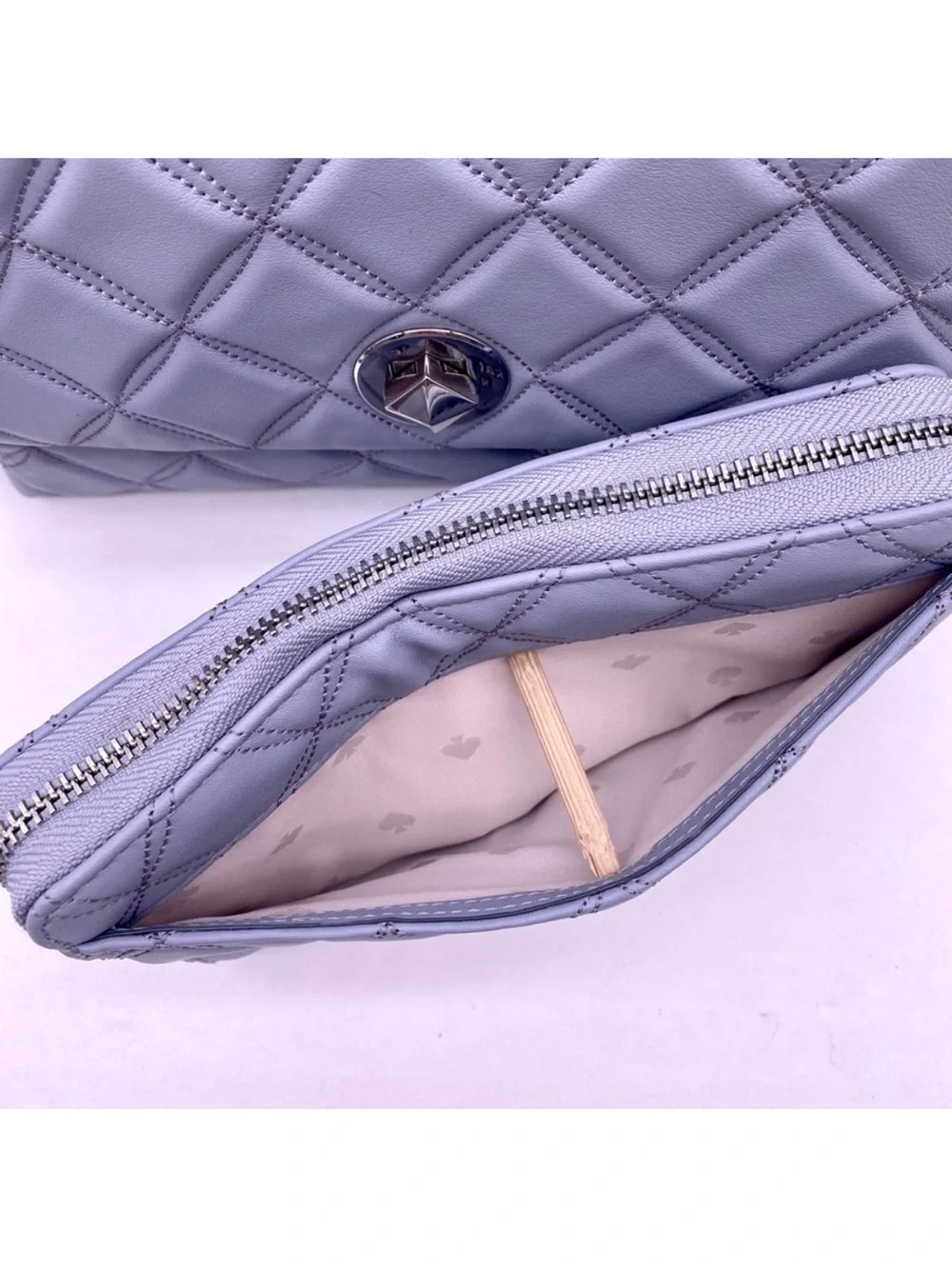kate spade Natalia Medium Quilted Chain Shoulder Bag with Matching Wallet